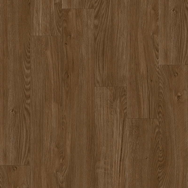 Lantai Papan Vinyl Klik SPC Pola Kayu Ek Alami